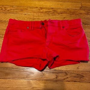Madewell red shorts Sz 30